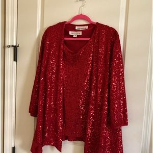 Caroline Rose two piece sequined top